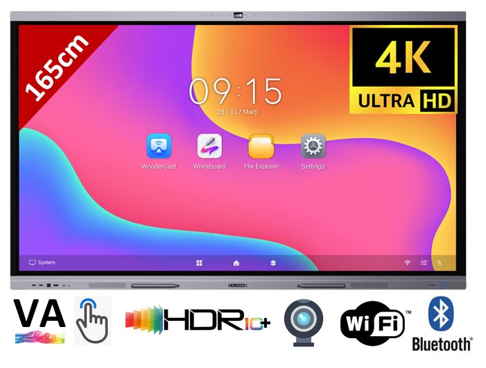 Matériels vidéo écran tactile intéractif HORIZON A3C ID65HZA3B1C infinytech Réunion 01