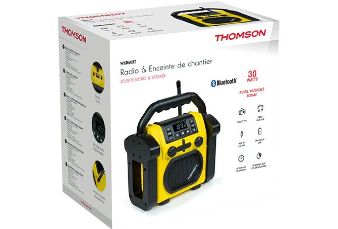 Matériels audio radio de chantier THOMSON WKR50BT infinytech Réunion 06
