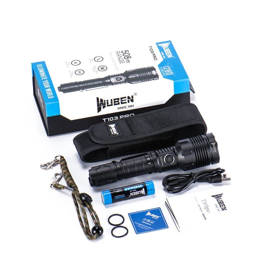 Accessoires lampe torche WUBEN T103W PRO Noire infinytech Réunion 13