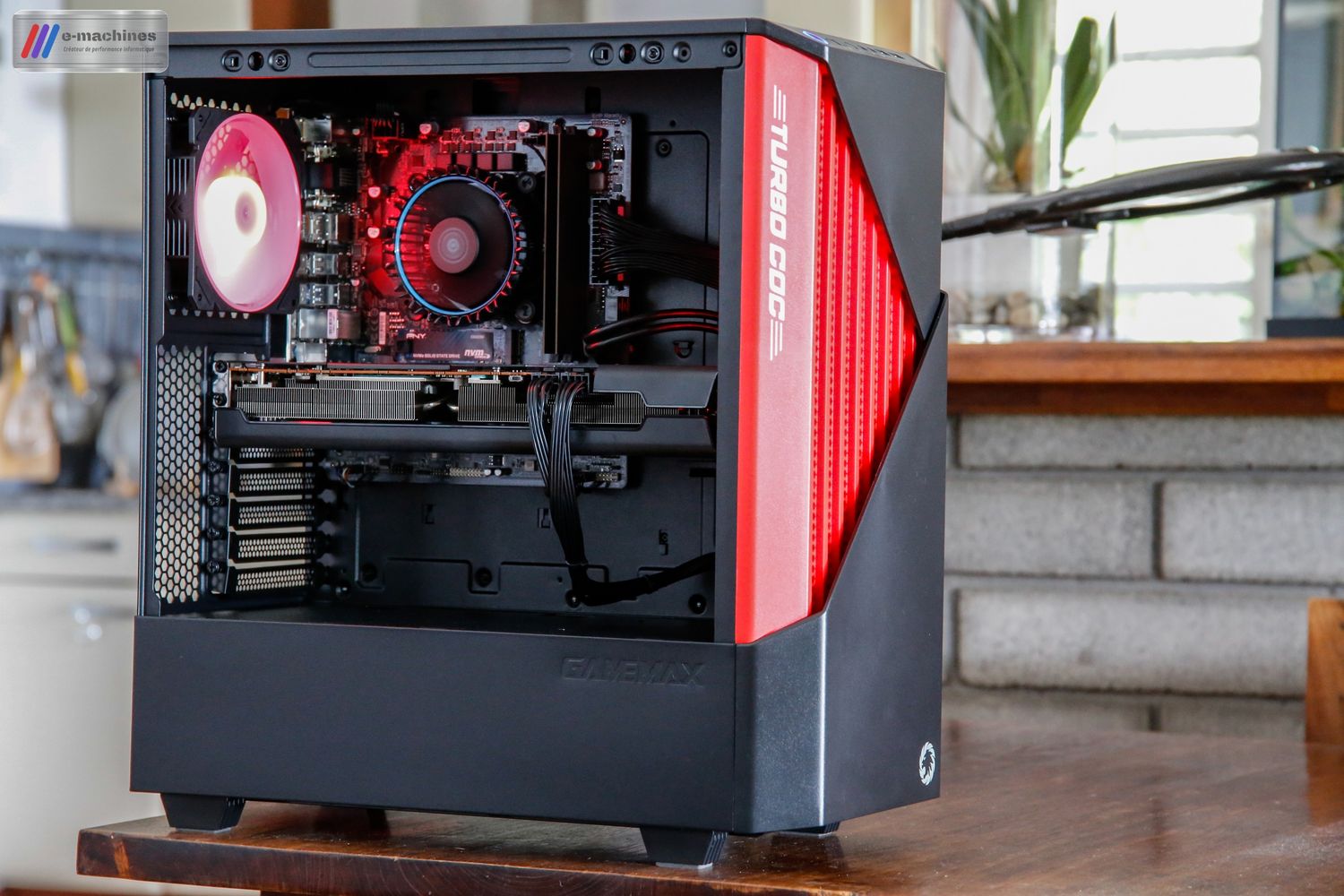 E-MACHINES Tour Gamemax Contac I5 13400 RX 6800 XFX Speedster infinytech Réunion 01