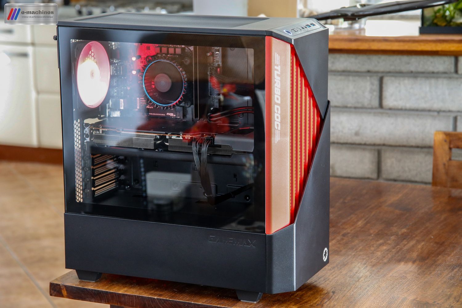 E-MACHINES Tour Gamemax Contac I5 13400 RX 6800 XFX Speedster infinytech Réunion 05