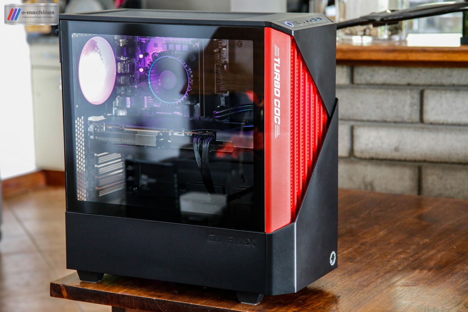 E-MACHINES Tour Gamemax Contac I5 13400 RX 6800 XFX Speedster infinytech Réunion 02