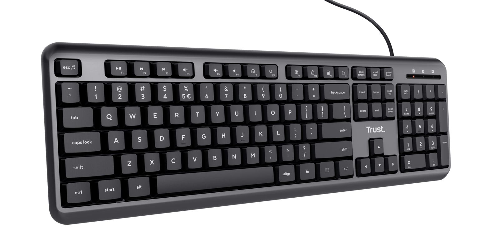 Matériels informatique clavier TRUST Ody Filaire infinytech Réunion 03