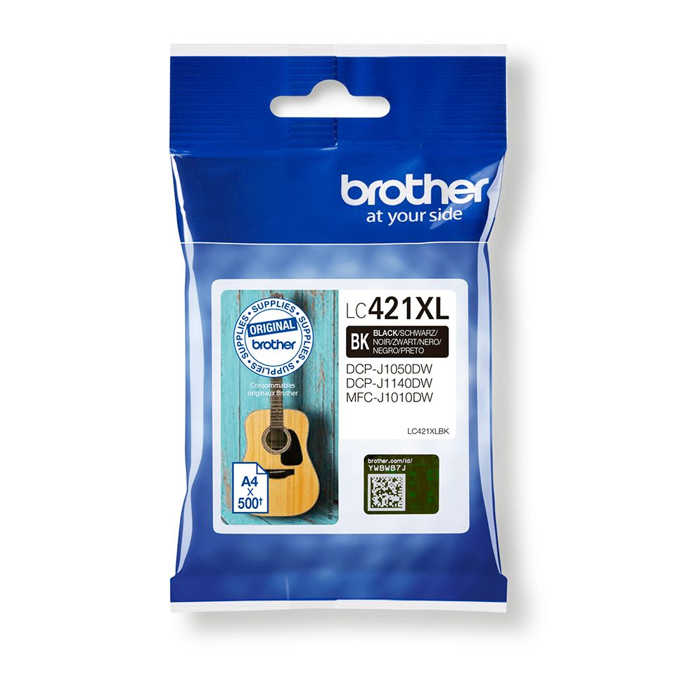 Consommables informatique cartouche dencre BROTHER LC421XLBK Noir infinytech Réunion 01