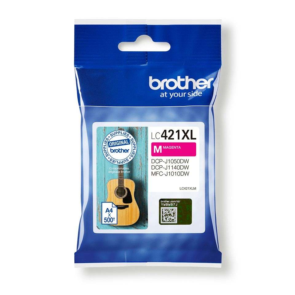 Consommables informatique cartouche dencre BROTHER LC421XLM Magenta infinytech Réunion 01