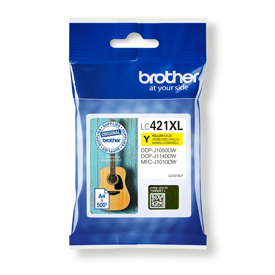 Consommables informatique cartouche dencre BROTHER LC421XLY Jaune infinytech Réunion 01