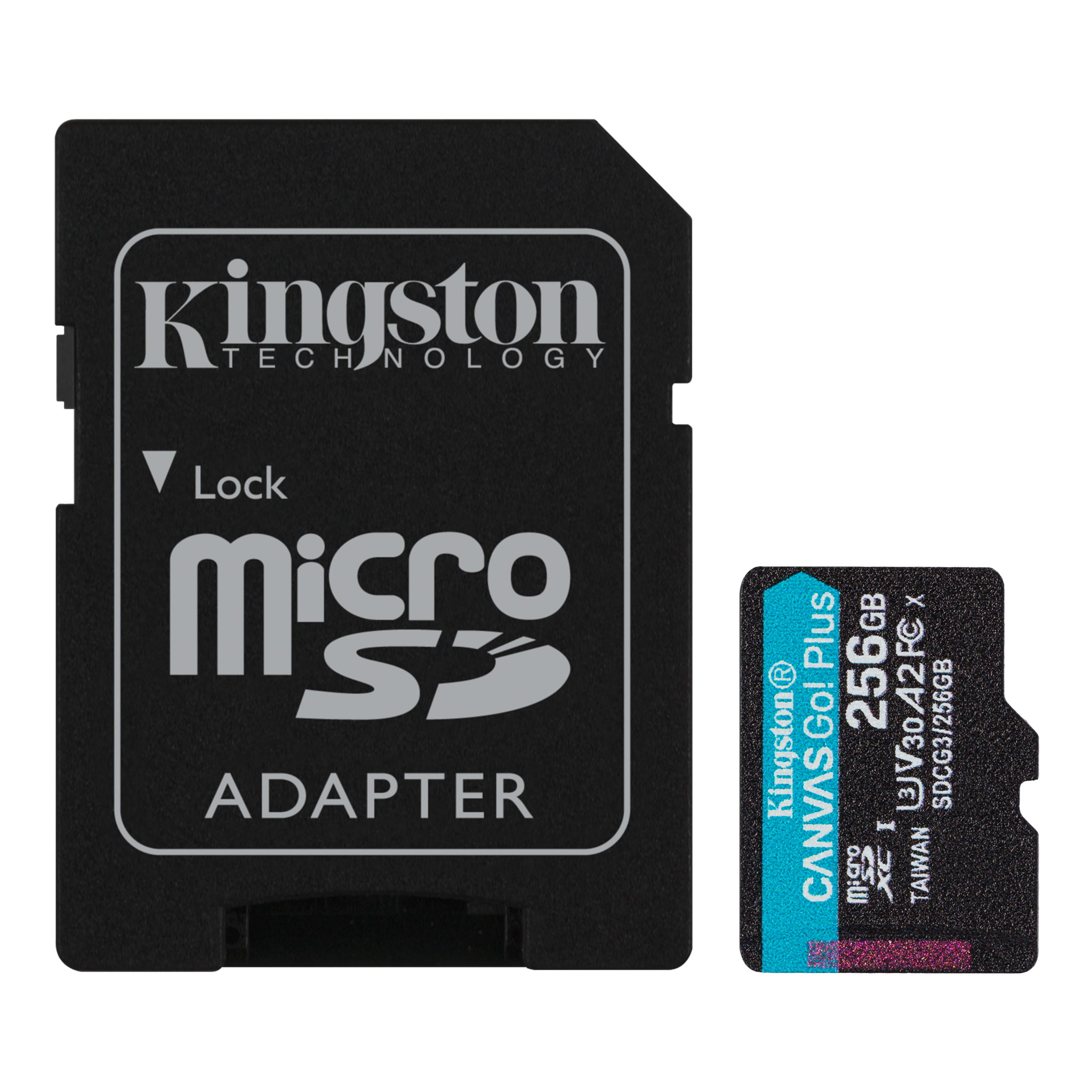 Matériels informatique carte micro SDXC KINGSTON Canvas Go Plus 256Go infinytech Réunion 01
