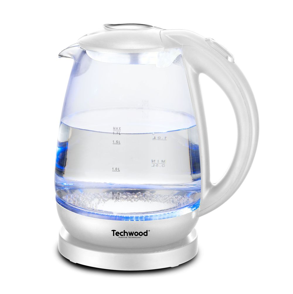 Petit électroménager bouilloire en verre TECHWOOD TB-1701V 1.7L infinytech Réunion 02