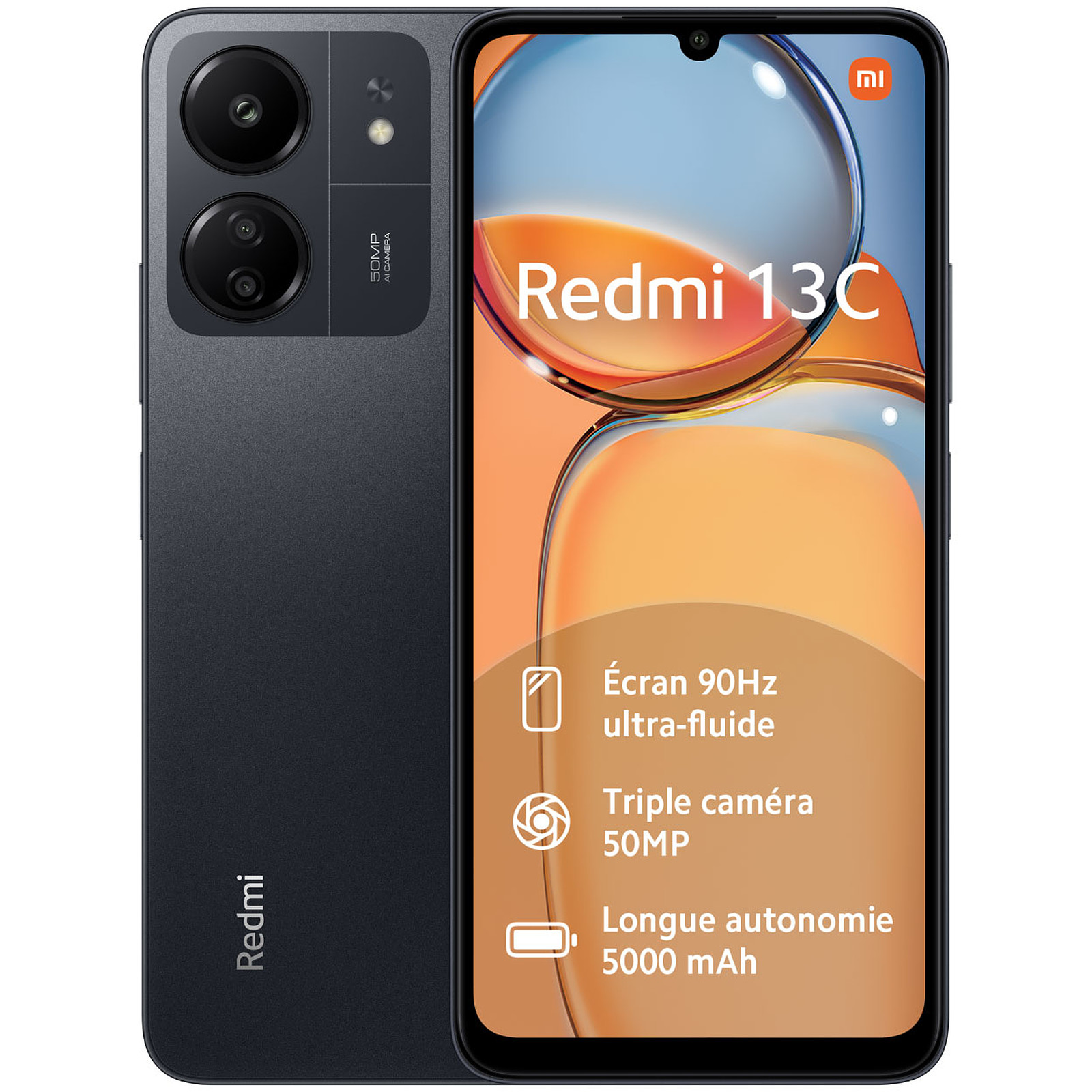 Téléphonie mobile smartphone XIAOMI 13C 4Go 128Go Noir infinytech réunion 01