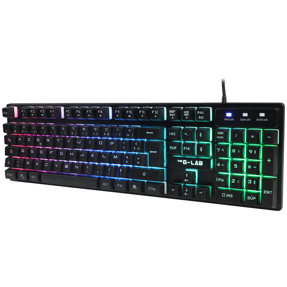 Matériels informatique clavier THE G-LAB Keyz Caesium Filaire infinytech Réunion 02
