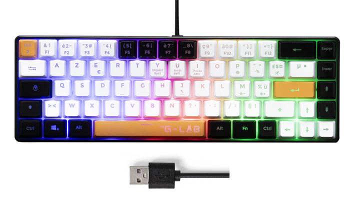 Matériels informatique clavier THE G-LAB KEYZ HYDROGEN BKWO infinytech Réunion 01