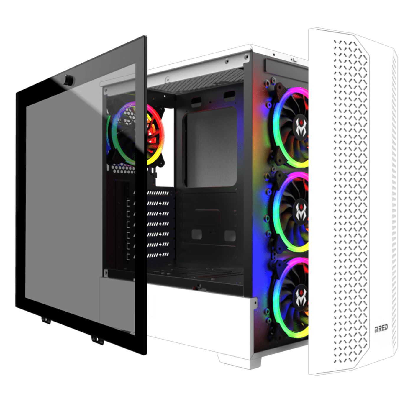 Matériels informatique boitier M.RED Dream Eyes Blanc infinytech Réunion 02