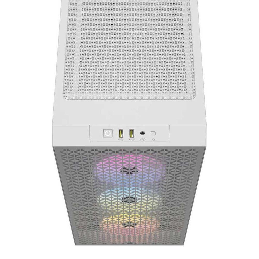 Matériels informatique boitier CORSAIR 3000D RGB Airflow Blanc infinytech Réunion 05