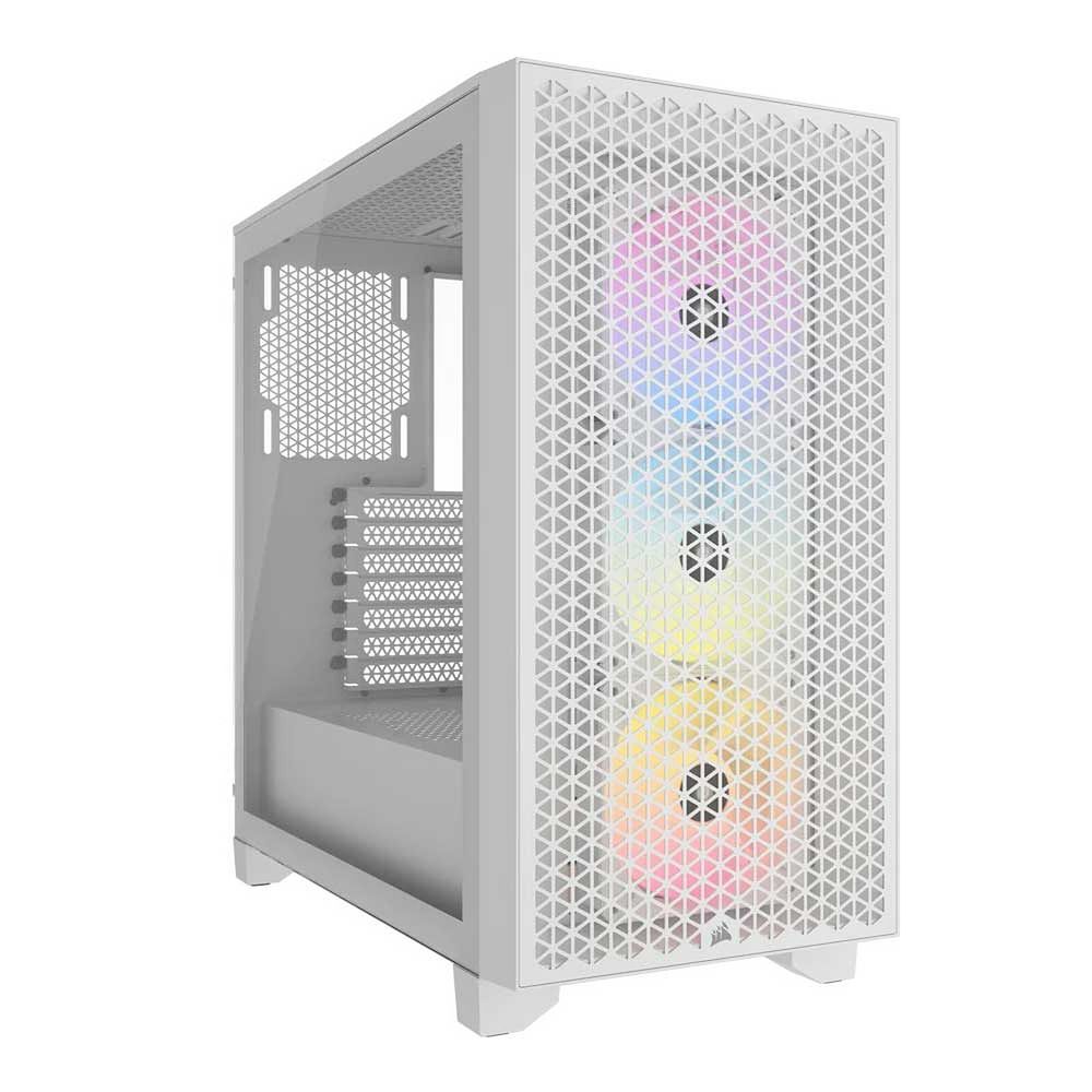 Matériels informatique boitier CORSAIR 3000D RGB Airflow Blanc infinytech Réunion 01