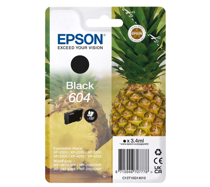 Consommables informatique cartouche dencre EPSON 604 Ananas Noir infinytech Réunion 01