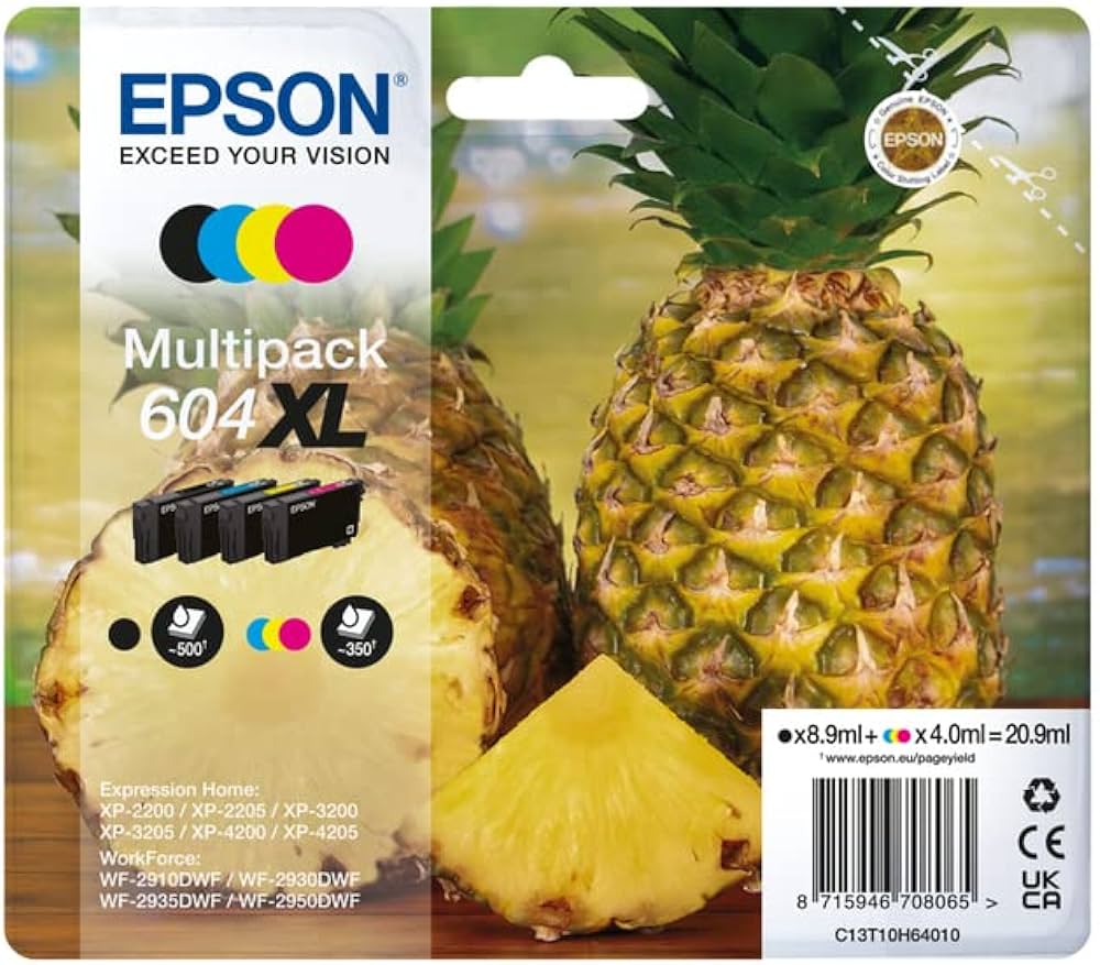 Consommables informatique cartouche dencre EPSON 604 Ananas XL Multipack infinytech Réunion 01