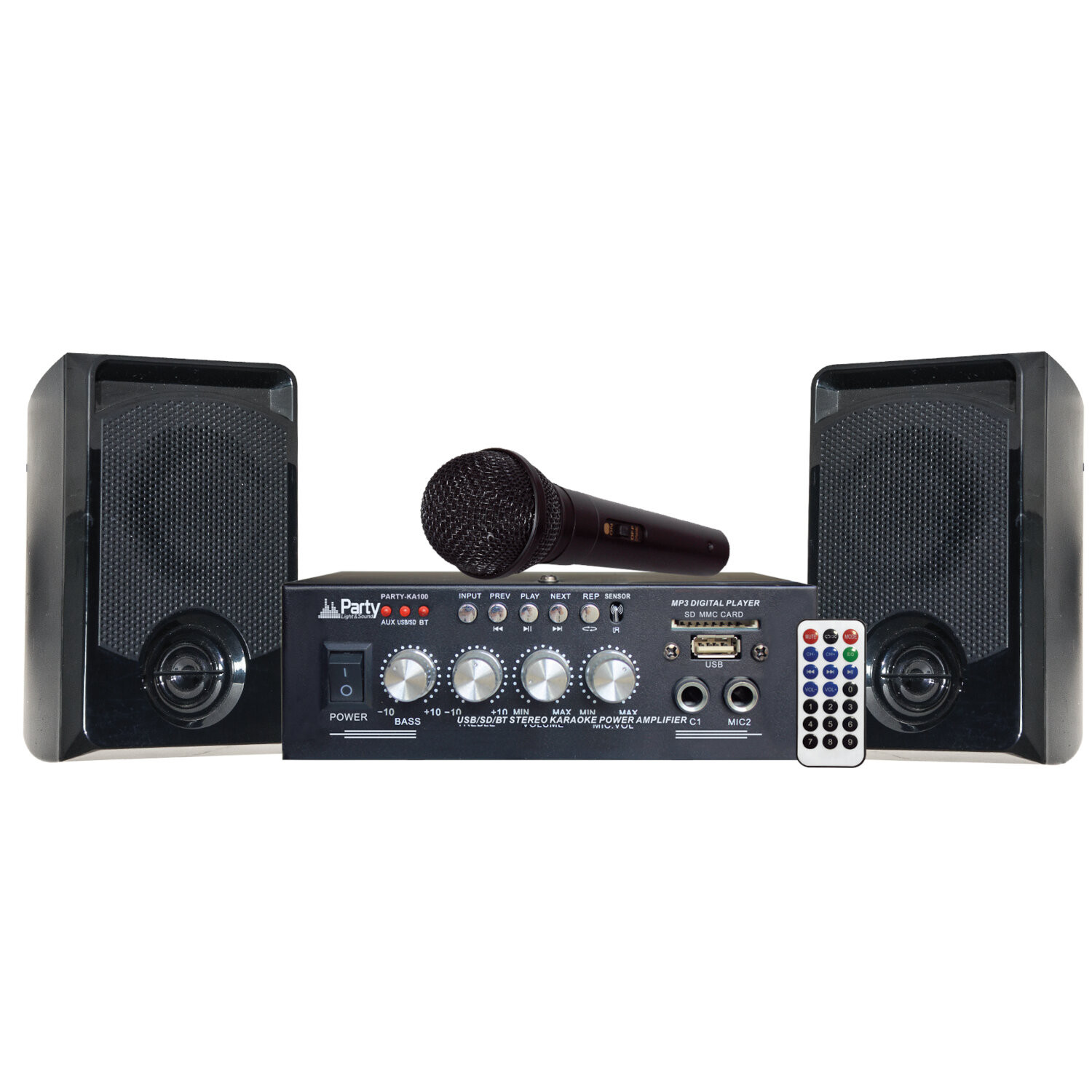 Matériels audio ensemble Karaoke avec USB SD et Bluetooth LOTRONIC PARTY-KA100 infinytech Réunion 01