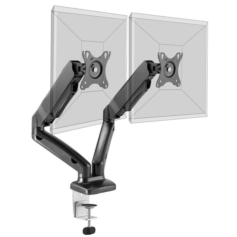 Matériels informatique support double écran PORT DESIGNS 901105 infinytech Réunion 01