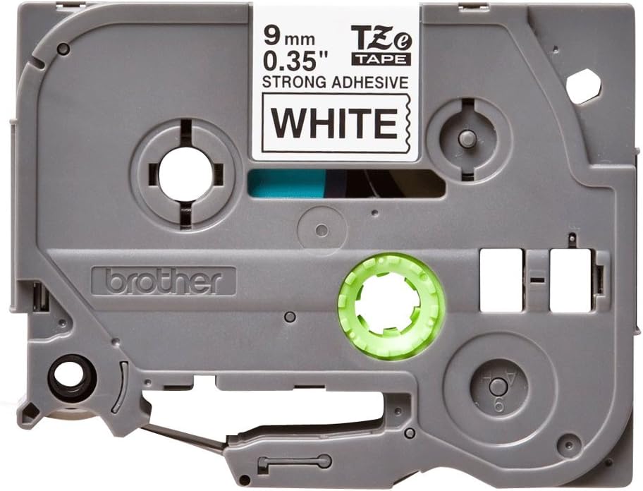 Consommables informatique cassette à ruban BROTHER TZe-S221 Noir sur blanc 9 mm de large infinytech Réunion 02