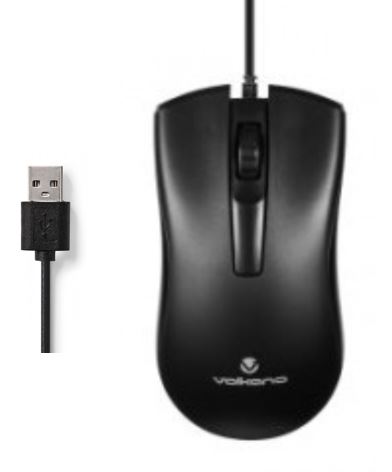 Matériels informatique souris VOLKANO VK-20156-BK Onyx Filaire Noire infinytech Réunion 01