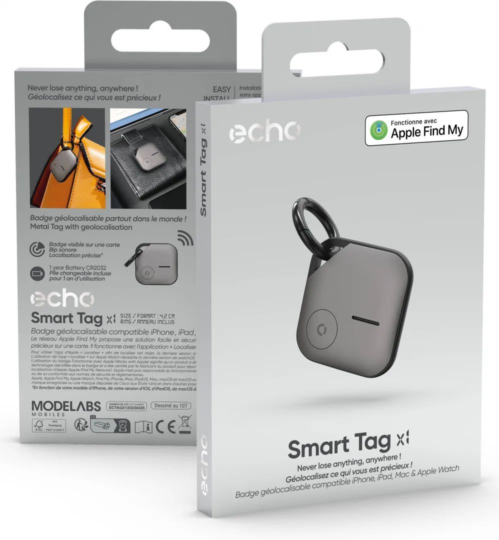 Matériels informatique tracker ECHO Smart Tag Gris infinytech Réunion 04