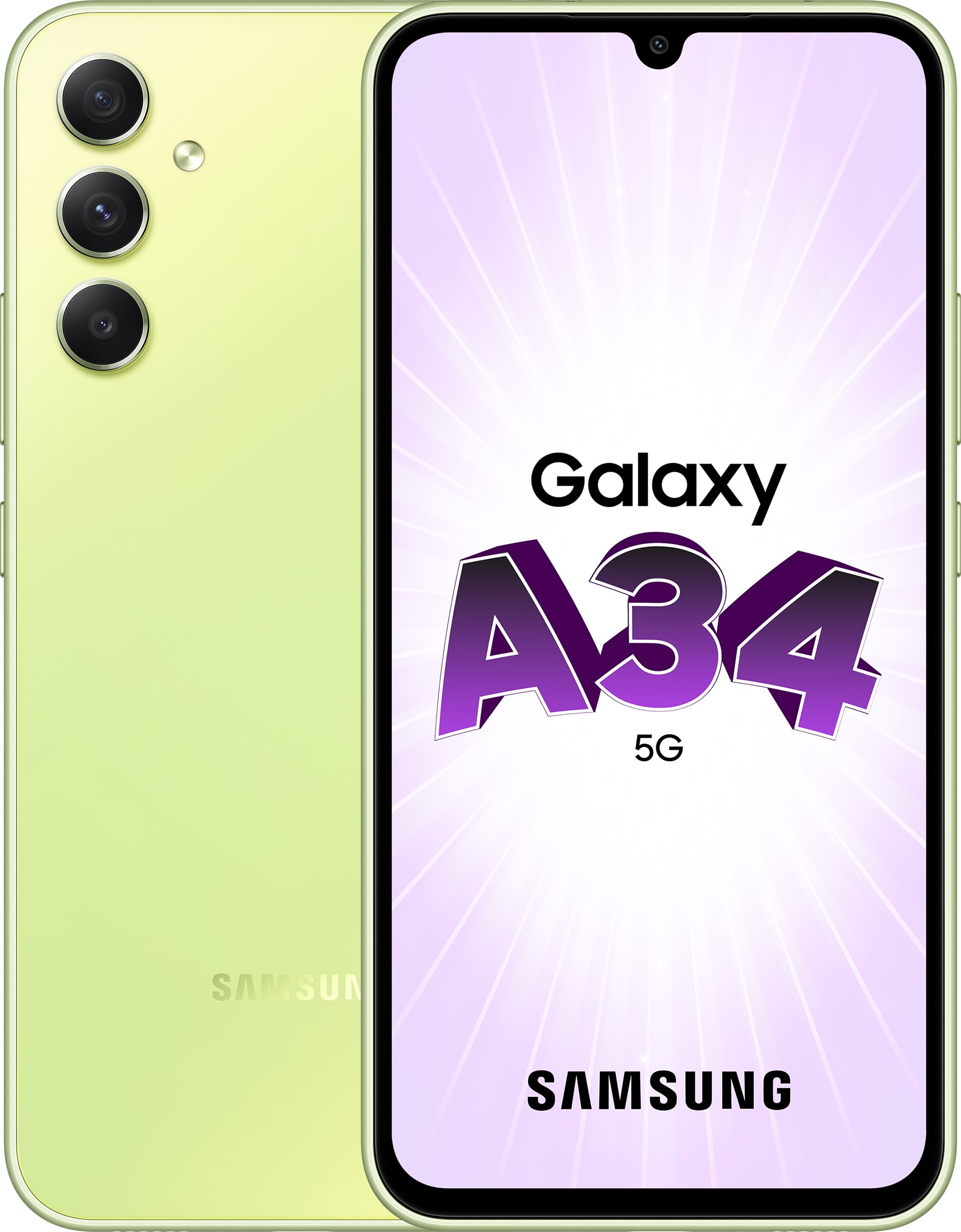 Téléphonie mobile smartphone SAMSUNG Galaxy A34 8Go 128Go 5G Lime infinytech Réunion 01