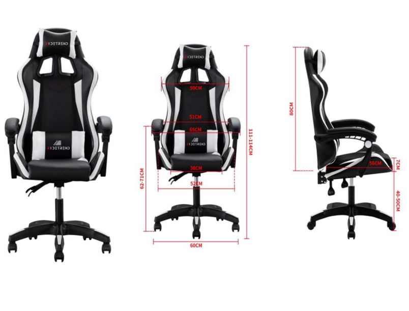 Matériels informatique fauteuil Gaming RIDE TREND Noir Blanc infinytech Réunion 01
