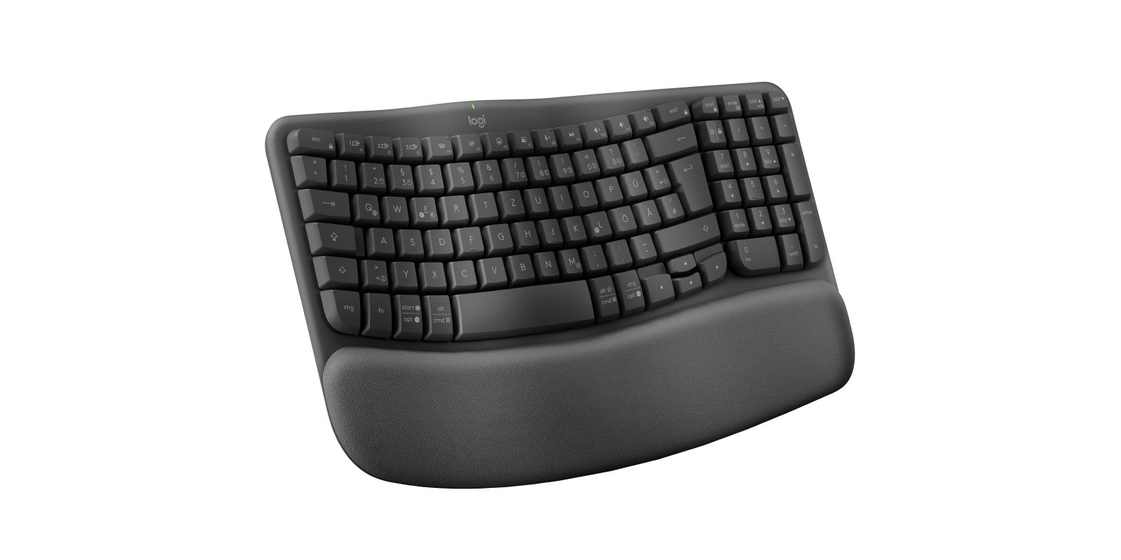 Matériels informatique clavier ergonomique LOGITECH Wave Keys Graphite infinytech Réunion 02