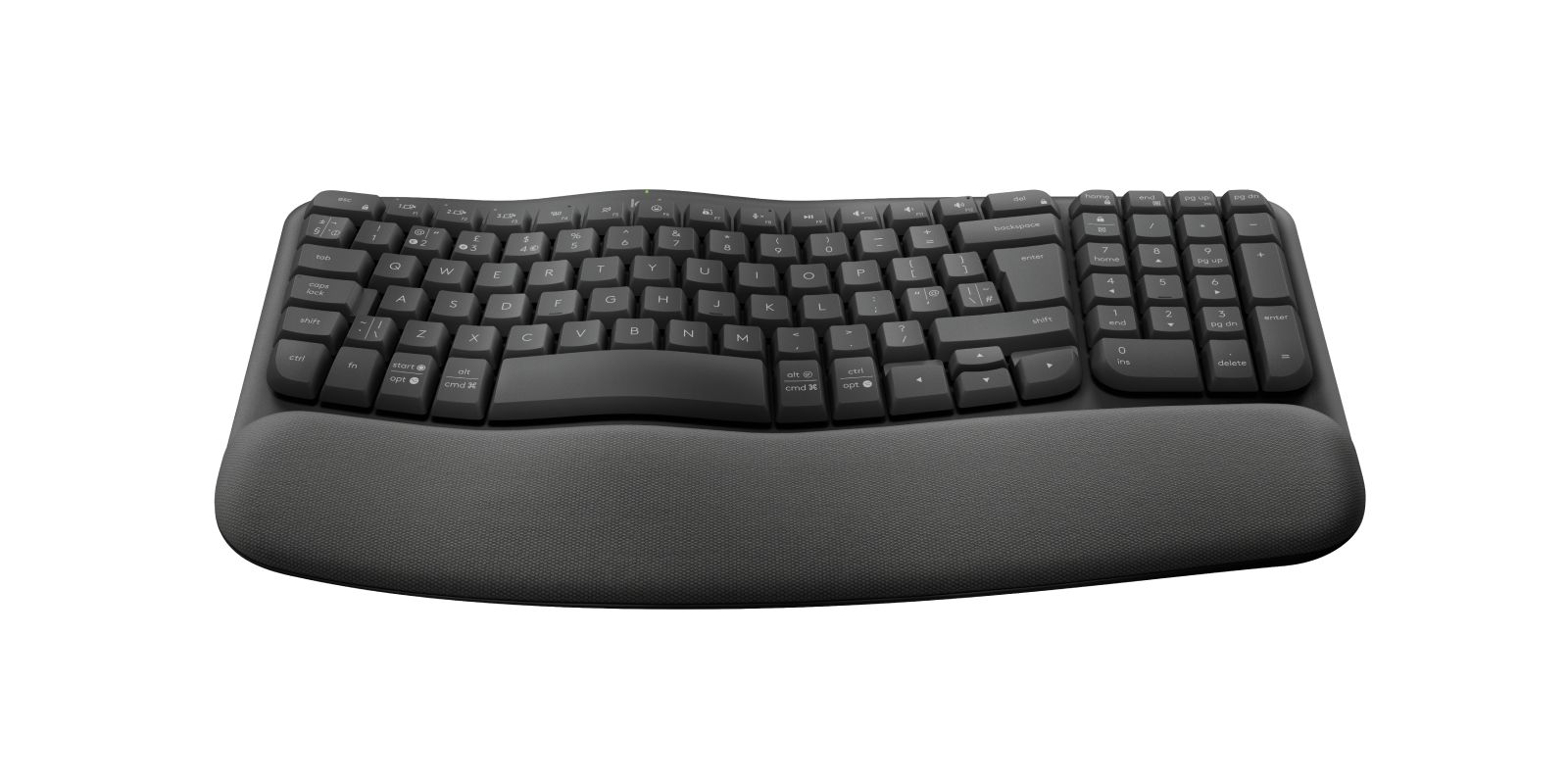 Matériels informatique clavier ergonomique LOGITECH Wave Keys Graphite infinytech Réunion 04