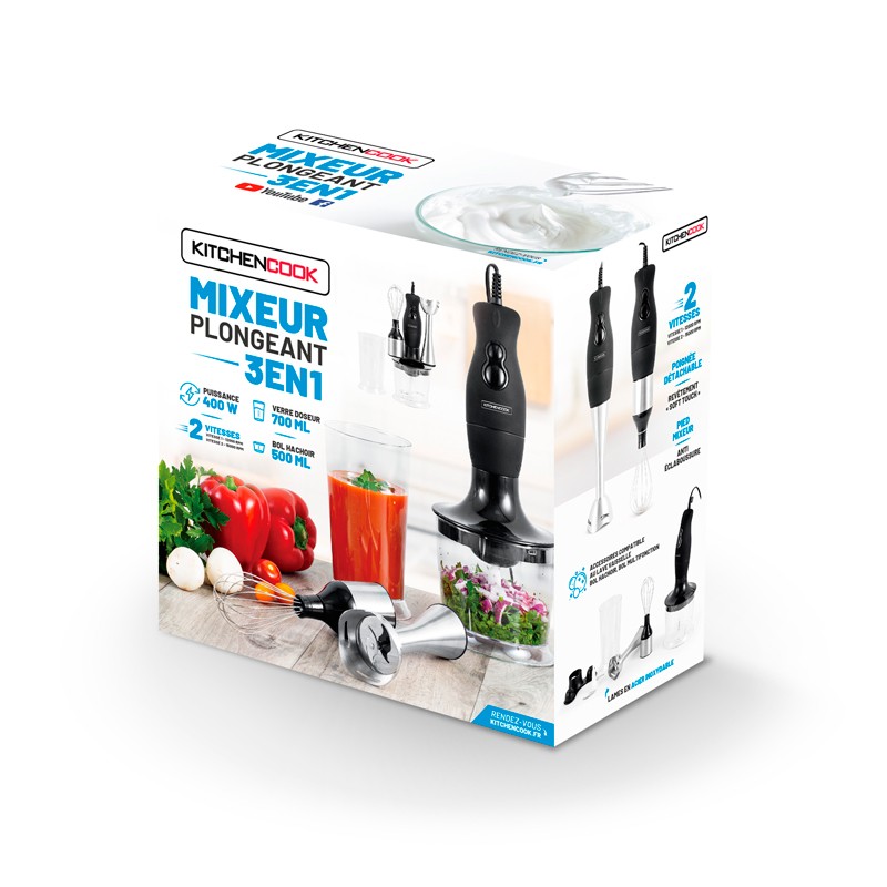 Petit électroménager mixeur plongeant KITCENCOOK MX700 infinytech Réunion 07