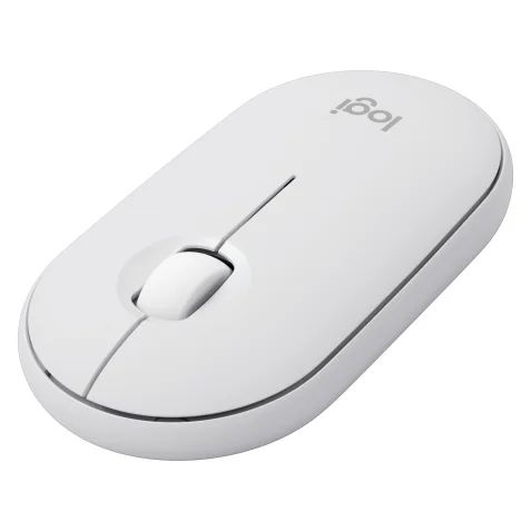 Matériels informatique souris LOGITECH Pebble Mouse 2 M350s Bluetooth Blanche infinytech Réunion 02