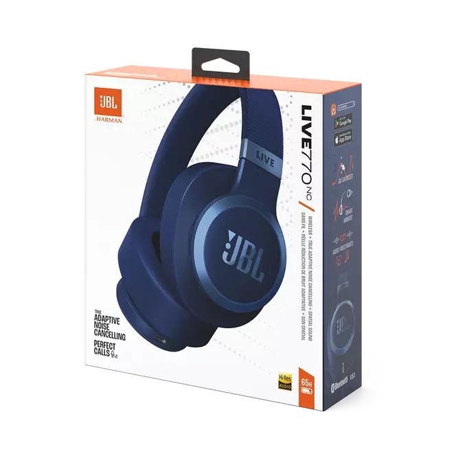 Matériels audio casque micro JBL Live 770NC Bluetooth Bleu infinytech Réunion 06