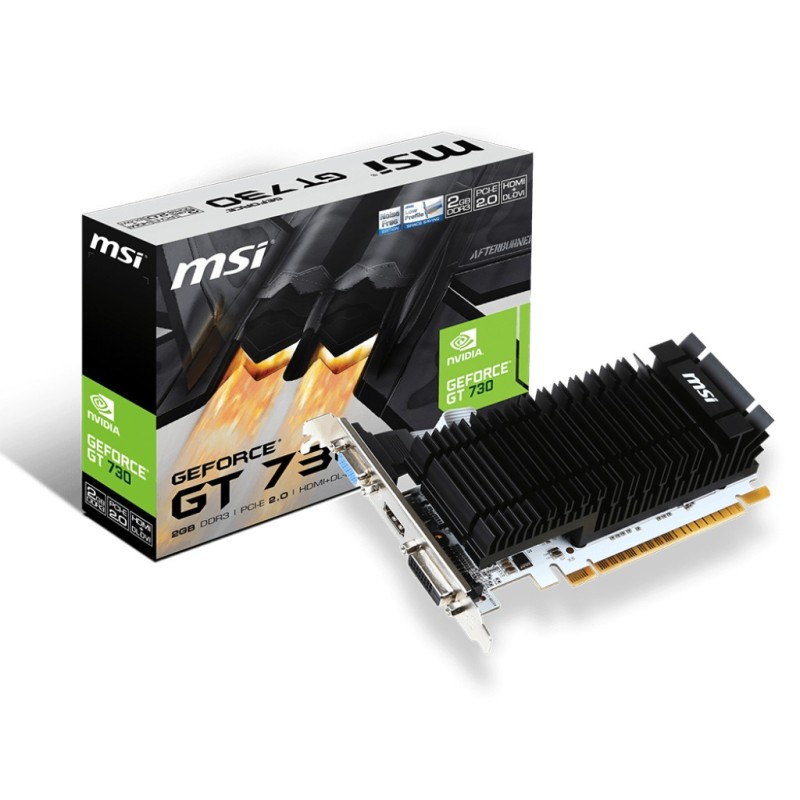 Matériels informatique carte Graphique MSI GeForce GT710 2GD3H 2Go LP Low Profile Passive infinytech Réunion 01
