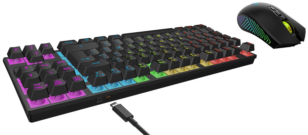 Matériels informatique pack clavier souris AKUMA Sentai C03WL Sans Fil infinytech Réunion 02
