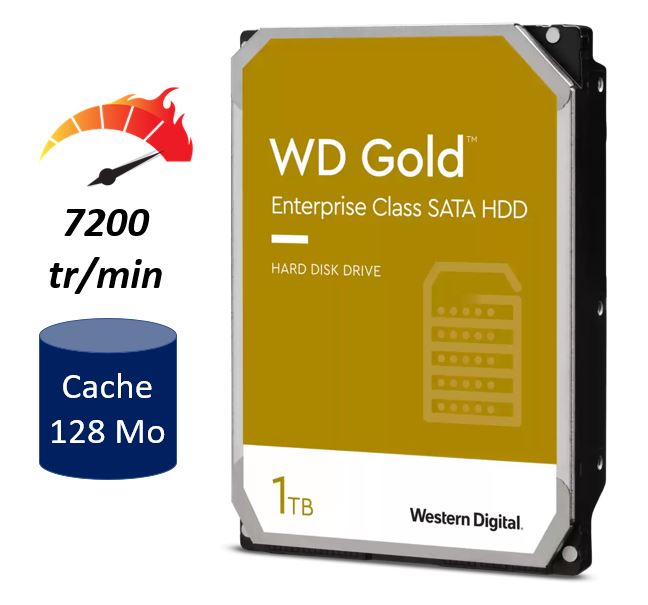 Matériels informatique disque dur WESTERN DIGITAL WD Gold DC WD1005FBYZ 1To infinytech Réunion 01