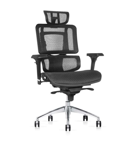 Matériels bureautique chaise de direction Ultra Noire infinytech Réunion 01