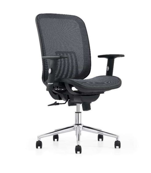 Matériels bureautique chaise de bureau Laura B Noire infinytech Réunion 01