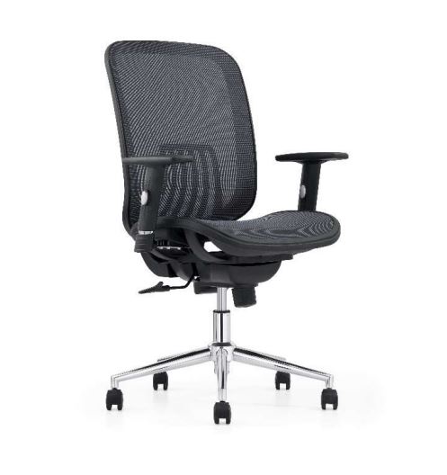 Matériels bureautique chaise de bureau Laura N Noire infinytech Réunion 01