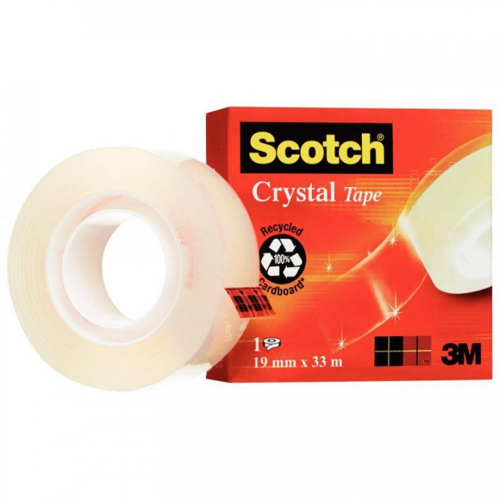 Fournitures bureautique rouleau adhésif SCOTCH Cristal 19x33m infinytech Réunion 01