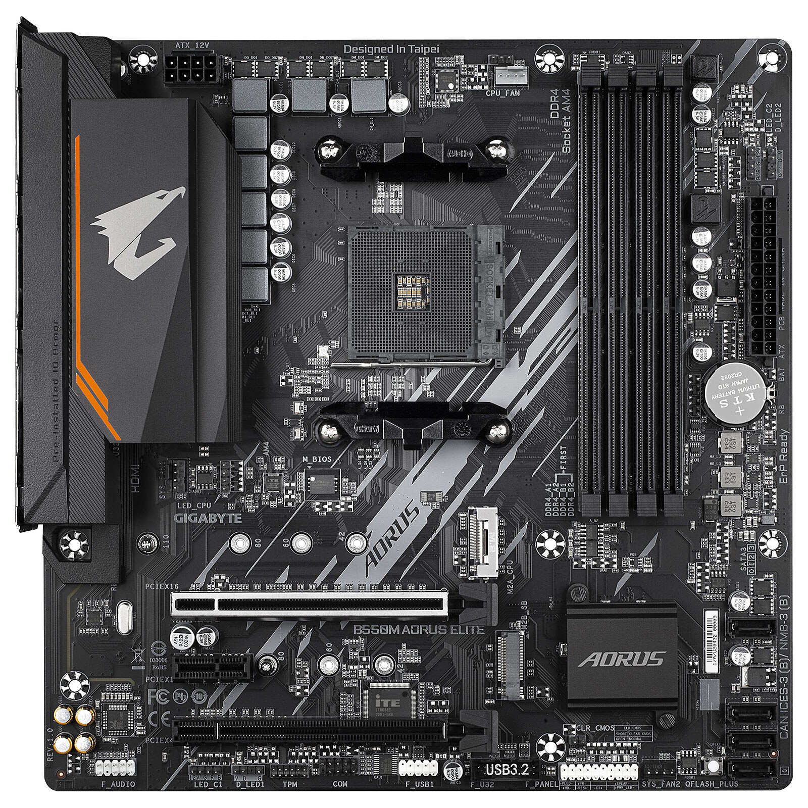 Matériels informatique carte mère Gigabyte B550M Aorus Elite infinytech Réunion 05