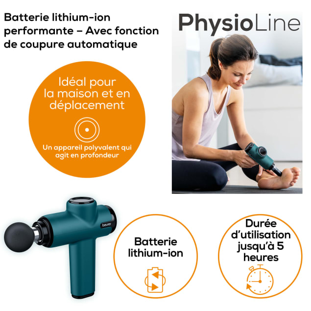 Petit électroménager pistolet de massage musculaire BEURER MG99 infinytech Réunion 05