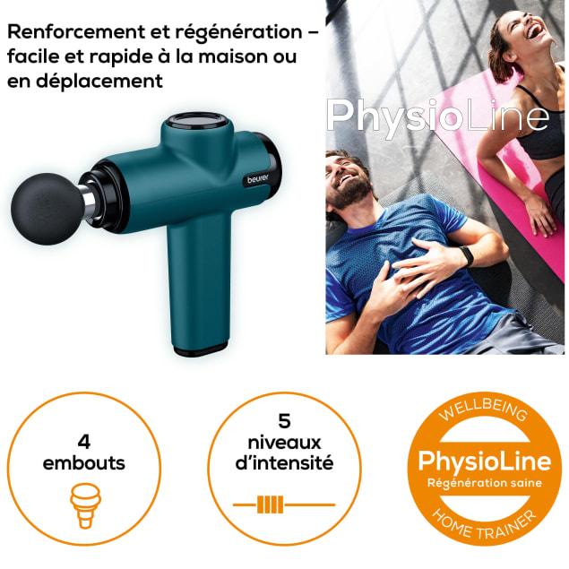 Petit électroménager pistolet de massage musculaire BEURER MG99 infinytech Réunion 02