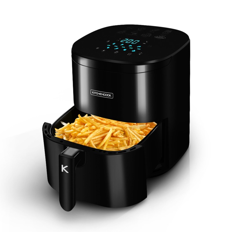 Petit électroménager friteuse sans huile KITCHENCOOK Airmed6 Noire infinytech Réunion 01