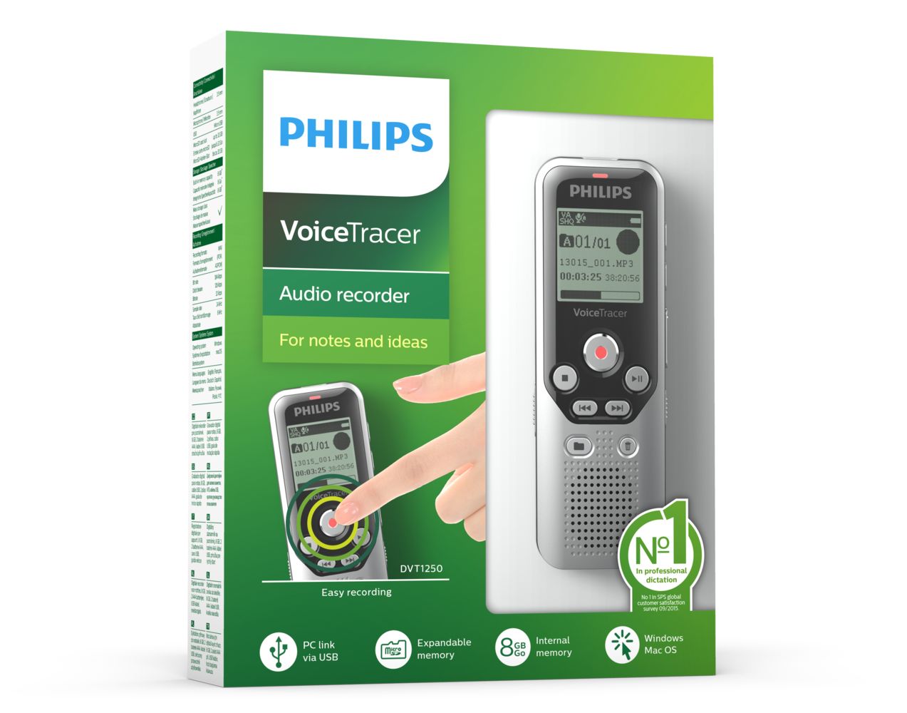 Matériels informatique dictaphone Philips DVT1250 infinytech Réunion 05