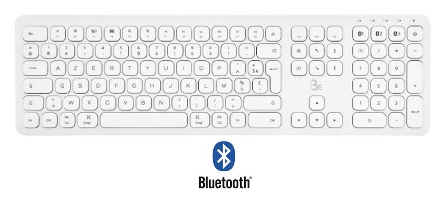 Clavier Bluetooth sans fil T'NB couleur couleur blanc