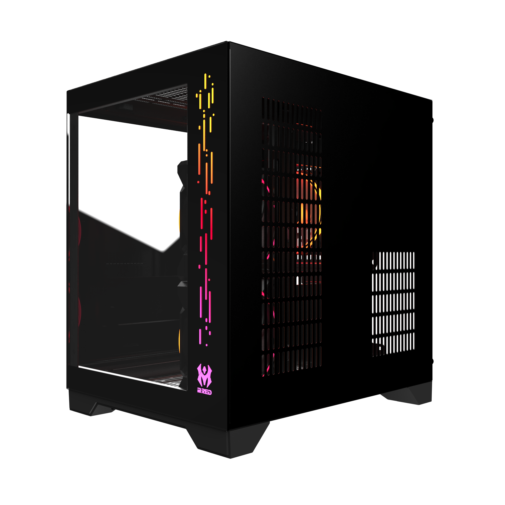 Matériels informatique boitier M.RED Crystal Sea Mini Noir infinytech Réunion 02