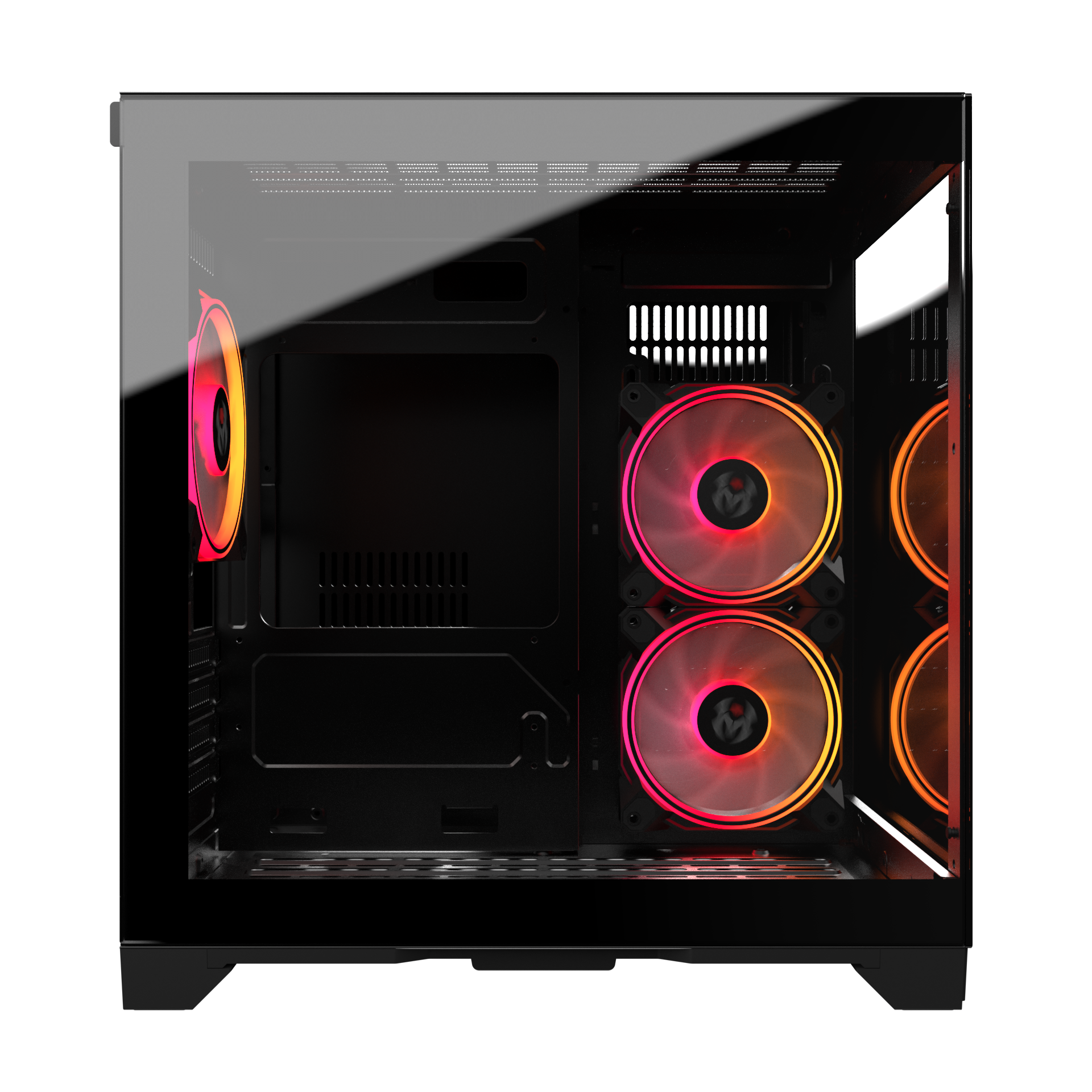 Matériels informatique boitier M.RED Crystal Sea Mini Noir infinytech Réunion 03