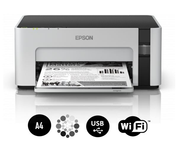 Matériels informatique imprimante jet d'encre monochrome EPSON EcoTank M1120 infinytech Réunion 01