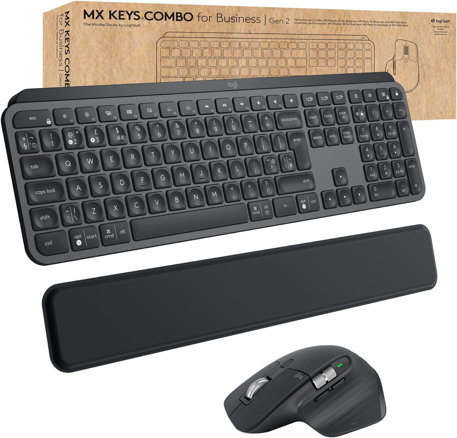 Matériels informatique pack clavier souris LOGITECH MX Keys Combo for Business Gen2 infinytech Réunion 02
