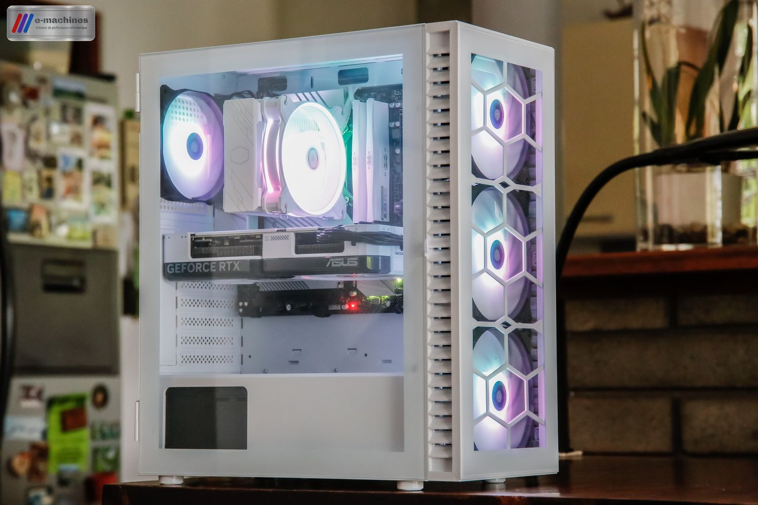 Matériels informatique KOLINK OBSERVATORY HF GLASS ARGB Blanc i5-14500 et RTX 4070 SUPER infinytech Réunion 05